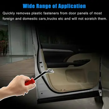 

Body Retainer Car Door Clip Panel Remover Upholstery Black+Red Rust Free