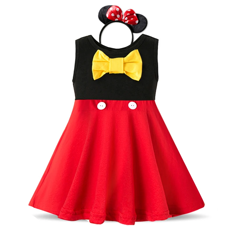Детские платья для девочек; платье с мышкой; костюм на Хэллоуин Принцесса Белоснежка; Детские праздничные платья для маленьких девочек - Цвет: 1