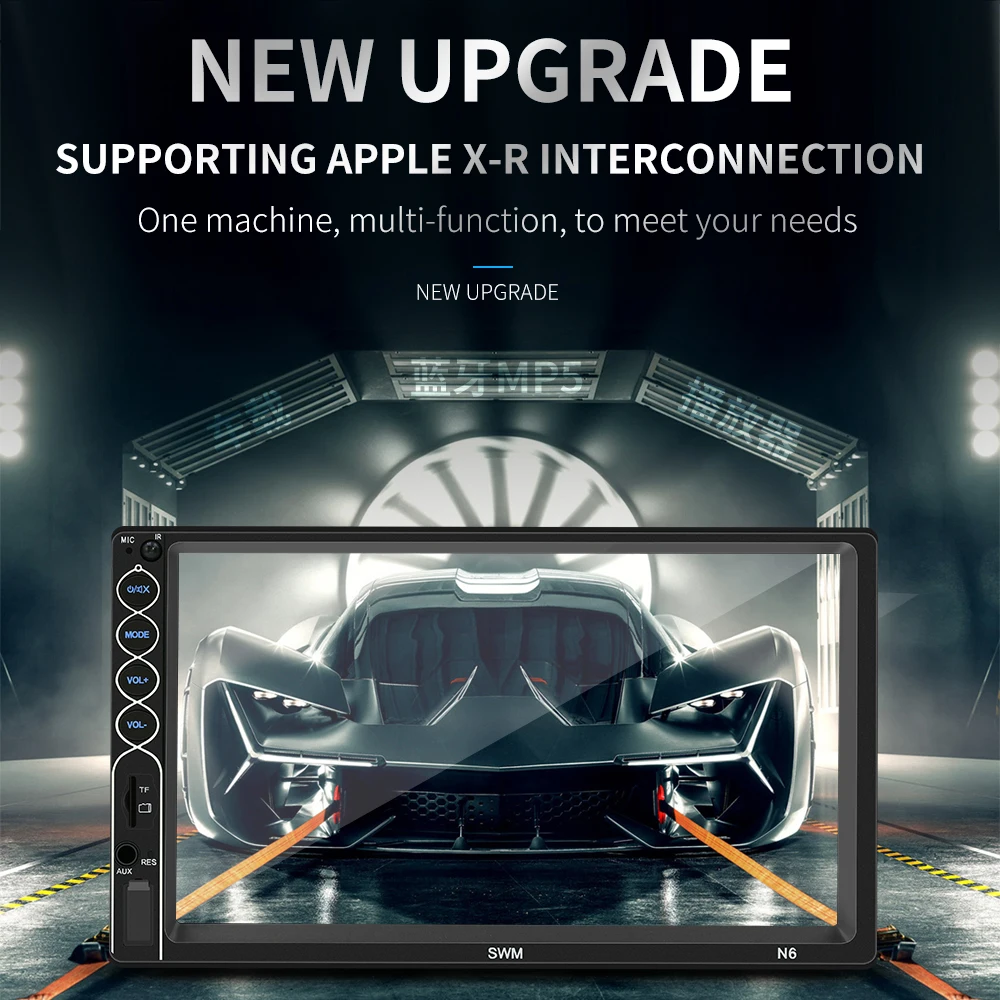 

N6 Mirror Link 2 din 7" Car Radio Touch Screen Player MP5 FM/USB/AUX/Bluetooth Car Audio For Rear View Camera