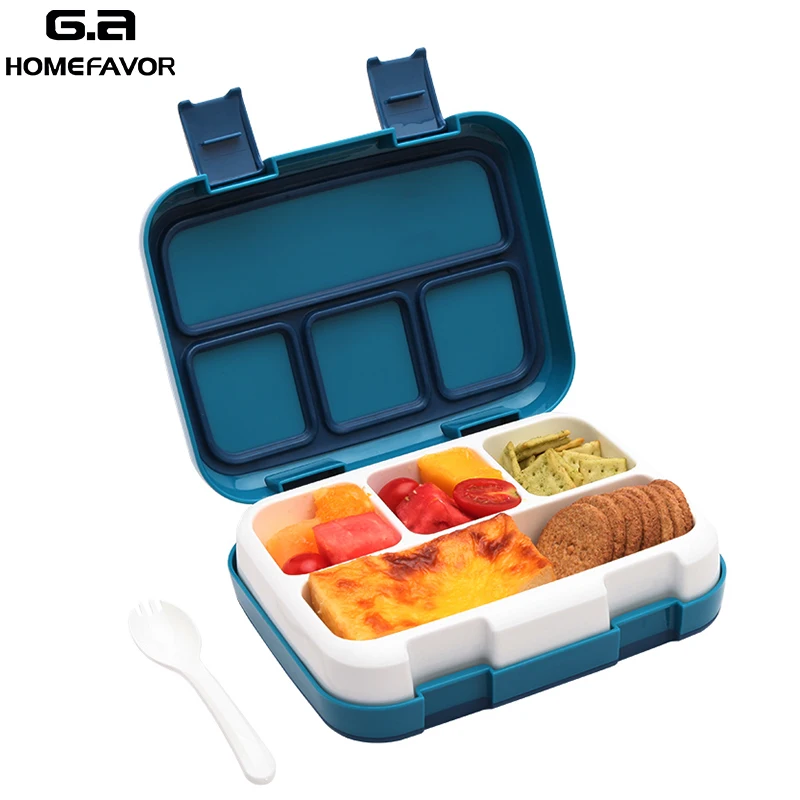 

Lunch Box Kids Microwavable Bento Boxes Food Container Student Childs Snack Box Portable Storage Box Kitchen Accessories