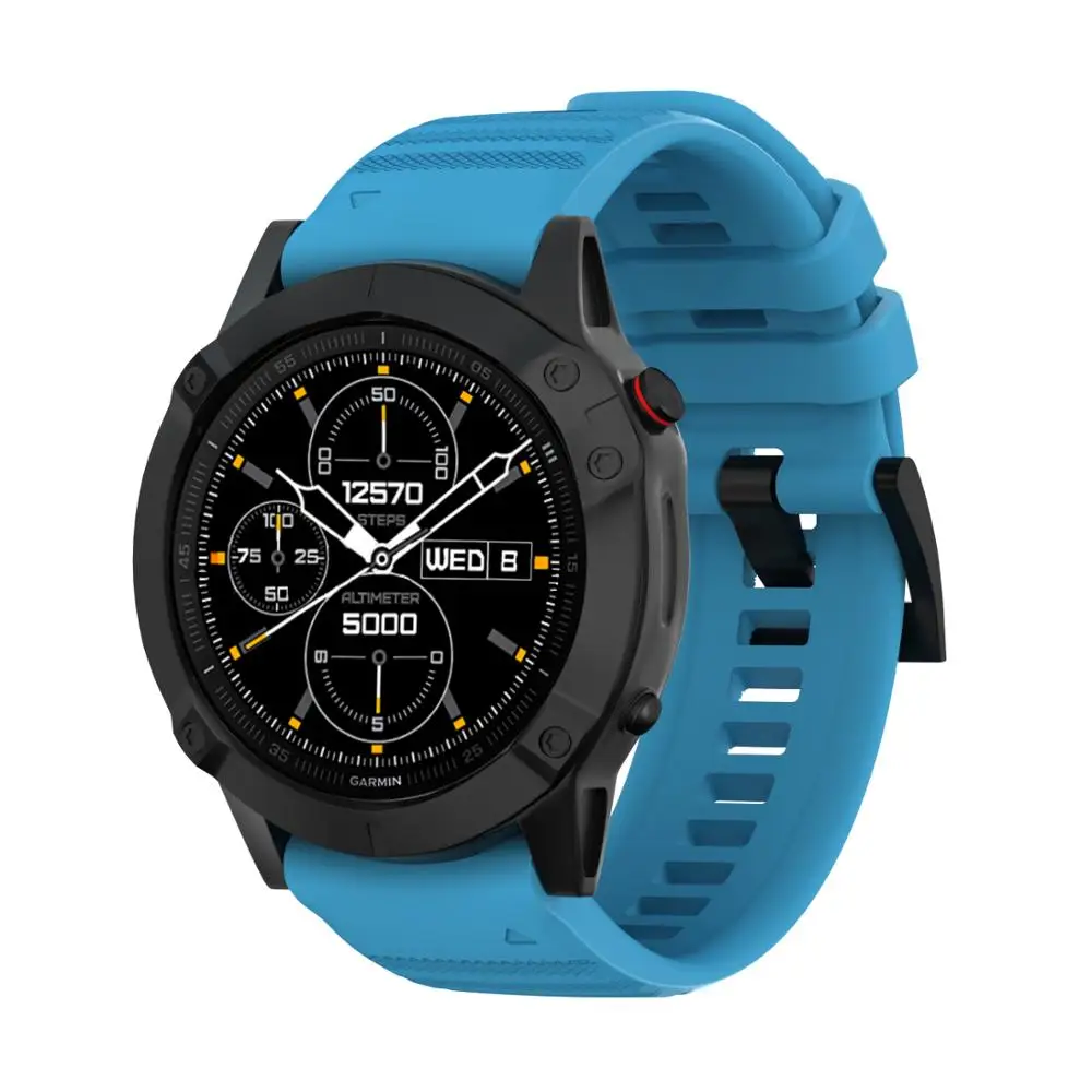 Быстросъемный силиконовый ремешок для наручных часов Garmin Fenix 6/6 pro Fenix 5/5 Plus, аксессуары для умных часов Fenix6 Fenix5
