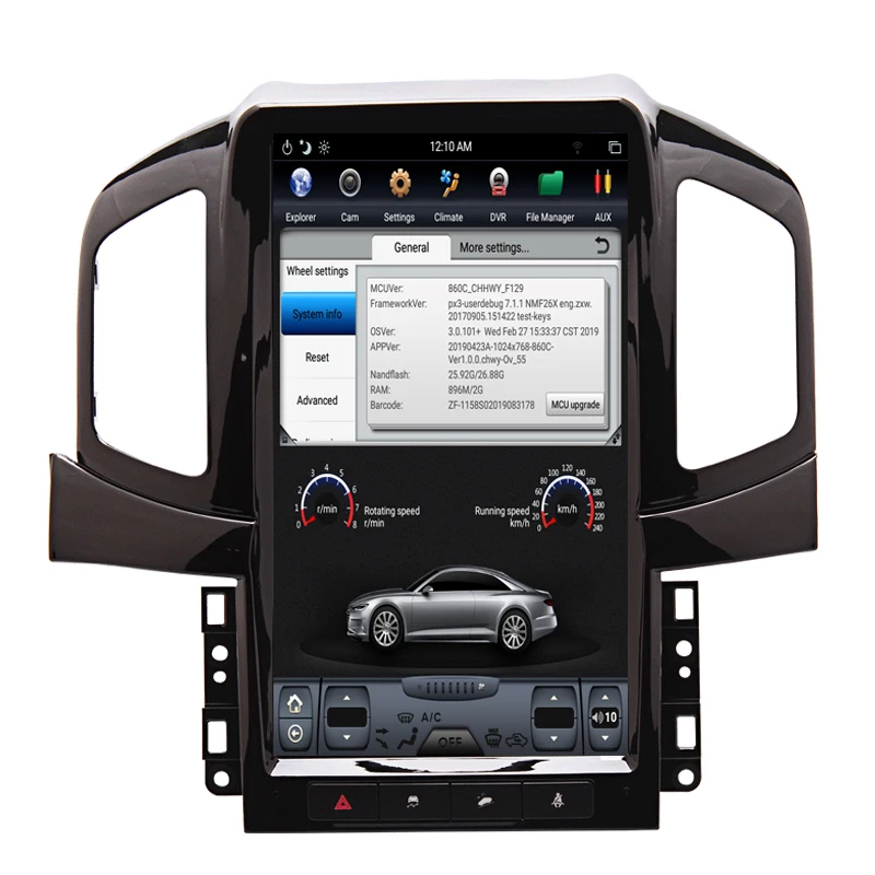 Excellent NAVITOPIA 13.6inch Vertical Screen Tesla Android 7.1 Car GPS Navigation for Chevrolet Captiva 2013-2017 Car DVD Player 5