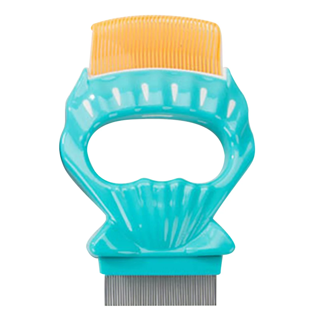 Teal Blue Ginger Металлическая Расческа для собак из нержавеющей стали для домашних собак шпилька с подвеской «Кот» Расческа Щетка для волос Расческа от блох собаки кошки домашние животные Acessorios уход за домашними животными - Цвет: Teal Blue Ginger