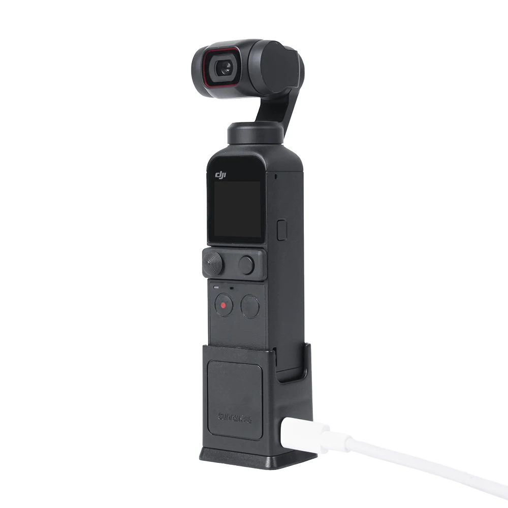 

Sunnylife Camera Charging Base Tripod Adapter Fixed Holder Type-C Charger Port with 1/4" Screw for DJI OSMO Pocket 1/2 Camera