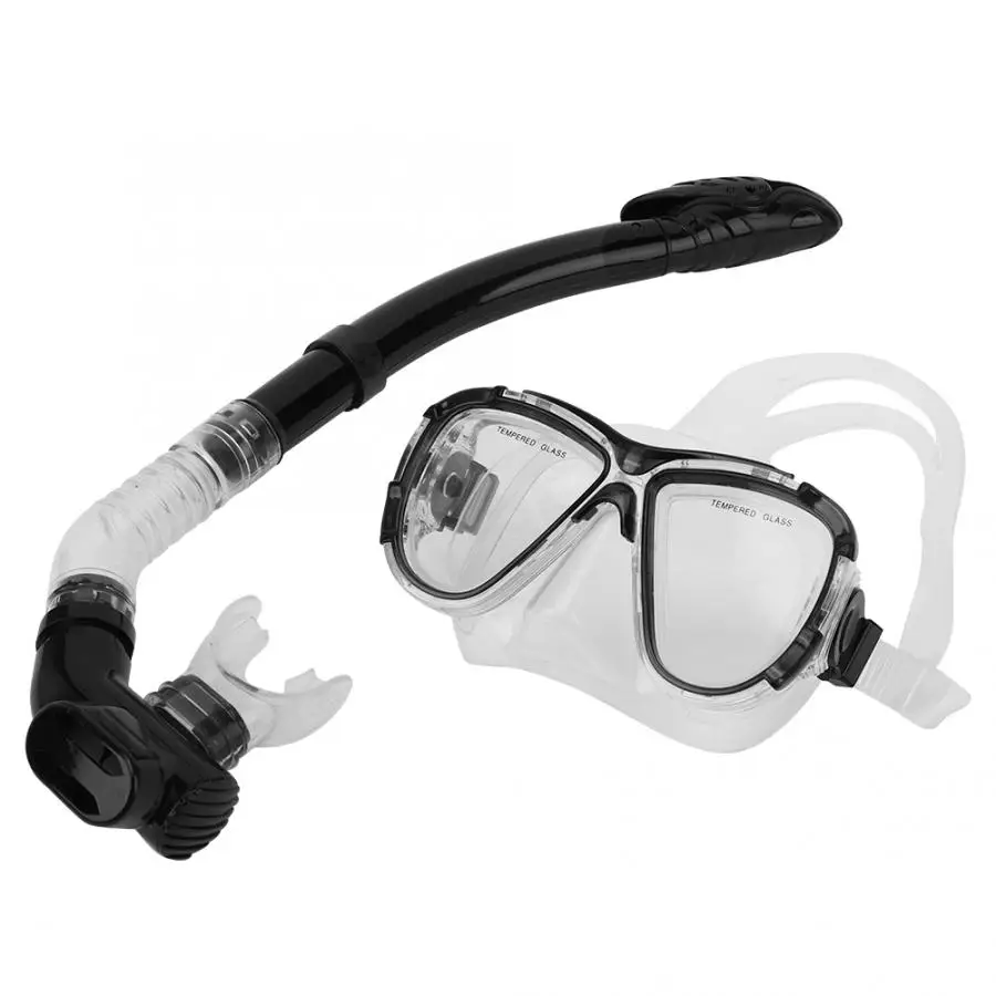 プロフェッショナルダイビングマスク通気性チューブセット pvc 水泳ゴーグル防曇水泳メガネ呼吸チューブキットシュノーケリングアクセサリー|ダイビングマスク|  - AliExpress