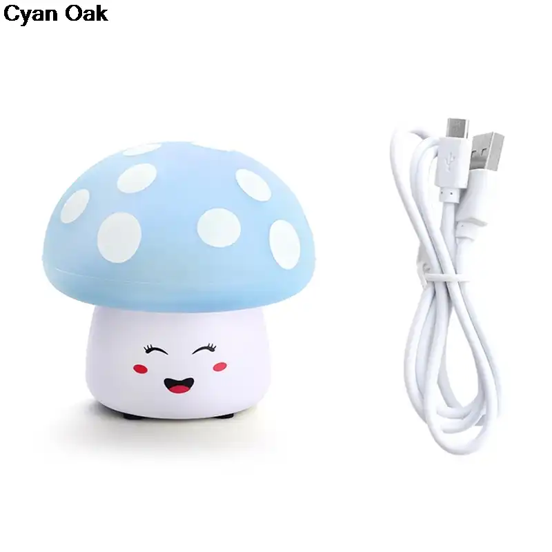 Nouveau Mignon 11cm Led A Couleur Changeante Champignon Lampe Fete Lumieres Mini Doux Bebe Enfant Dormir Veilleuse Nouveaute Lumineux Jouet Cadeau Aliexpress