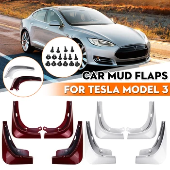 

Mud Flaps For Tesla Model 3 2016 2017 2018 2019 2020 Fender Mudguards Splash Guards Flap Mudflaps Accessories