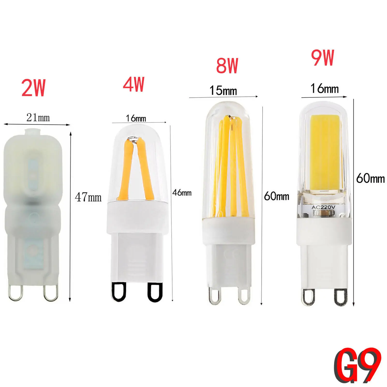 Dimmable Mini G4 G9 E12 E14 4W 8W 9W Светодиодный силиконовый Кристалл лампочка прожектор в форме кукурузы лампа замена галогенная Подвесная лампа-канделябр Y