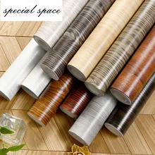 3 м водонепроницаемый с отделкой "под дерево" виниловые обои самоклеящиеся Кухня для гардероба, кабинета, мебели обновления двери декоративные наклейки на стены