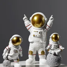Decorative Statues Astronaut-Figurines Miniatures Fashion Spaceman Boyfriend Resin Cosmonaut