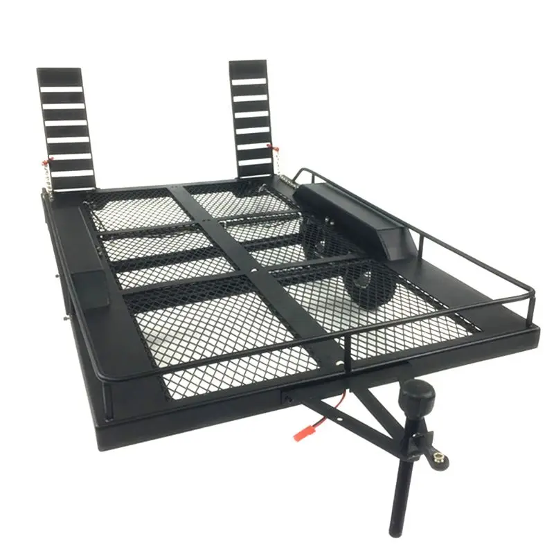 Металлический прицеп для 1/10 Rc Рок Гусеничный грузовик Trx4 осевой Scx10 90046 90047 Cc01 D90 D110 Y51E