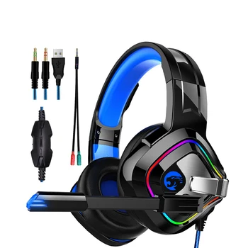 

gaming headset A66 Stereo 6D Headset for Cell Phone Desktop PC Tablet and All 3.5mm Interface Devices Microphone Headphones