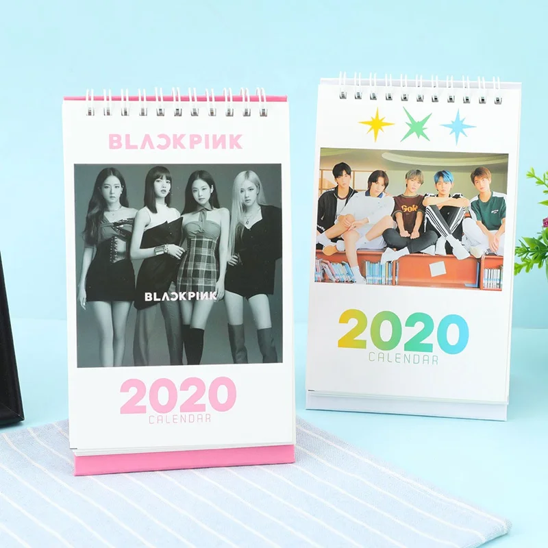 Novelty Kpop Fashion Fashion TXT BLACKPINK Desktop Calendar Photo Picture Stationery Calendar