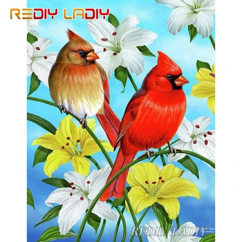 

Diamond Painting Cardinals Full Round Diamond Embroidery Beaded Cross Stitch Crystal Mosaic Pattern Diamond Dot Arts & Crafts