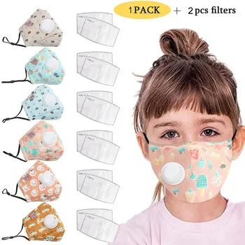 

Fashion Kids Girls Face Mask Washable Anti Pollution Dust masque livraison rapide Activated Carbon Filter pm2.5 Mask Protection