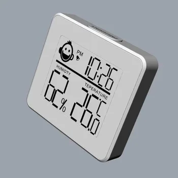 

Home Humidity Monitor With Indoor Thermometer Digital Hygrometer W/ Alarm Clock Household Thermometers