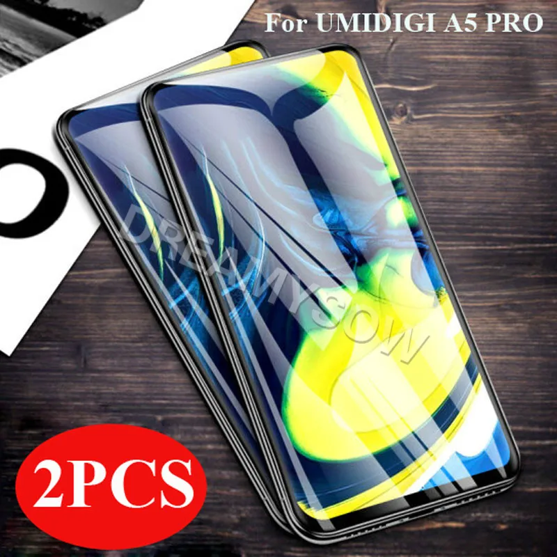 

2 Packs Glass For UMIDIGI A5 PRO Full Cover Tempered Glass Film Protective Glass Screen Protector Phone Film For Umi S3 Pro