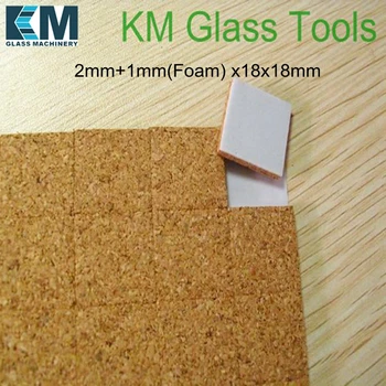 

5 square metres per Carton!2MM+1(Foam) x18x18 Cork pads,Cork Distance Pads,Glass spacer,glass pads,cork packing,cork gasket.