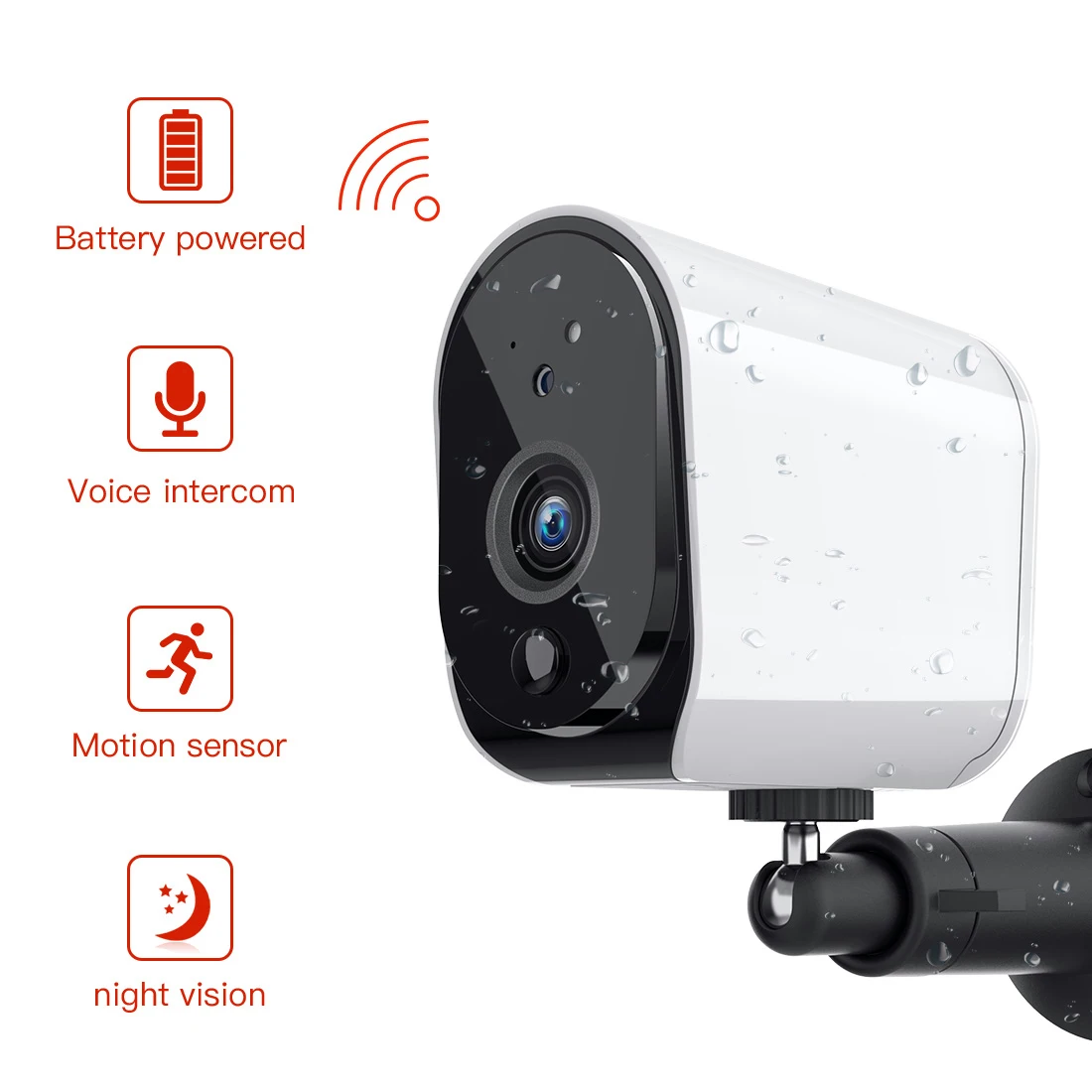 Наружная ip камера FREDI Lower Power 1080P действительно беспроводная наблюдения для