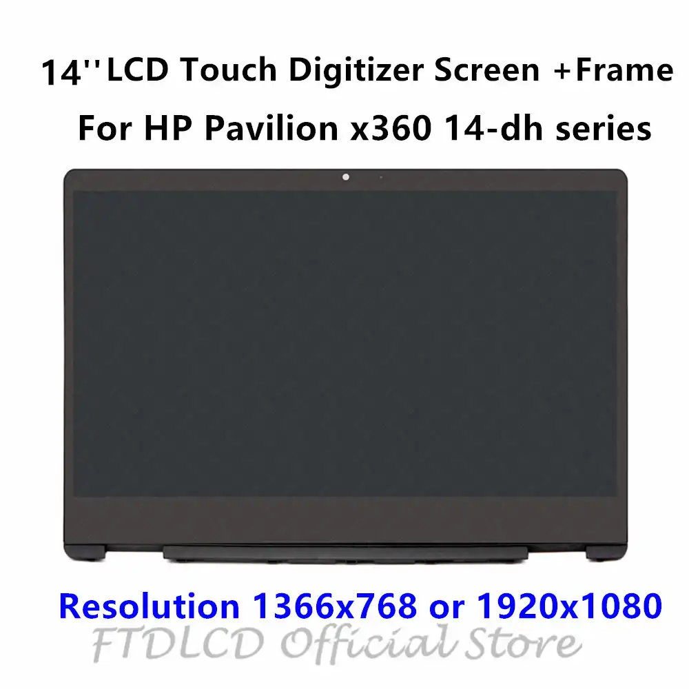 FTDLCD® Display touchscreen LCD da 14 pollici FHD LCD per HP Pavilion x360 Convertible 14-DH 14-dh1350ng 14-dh022ng 14-dh0545ng 14-dh0400ng 14-dh0401ng 14-dh0302ng 14-dh0306ng 14-dh0002ng 