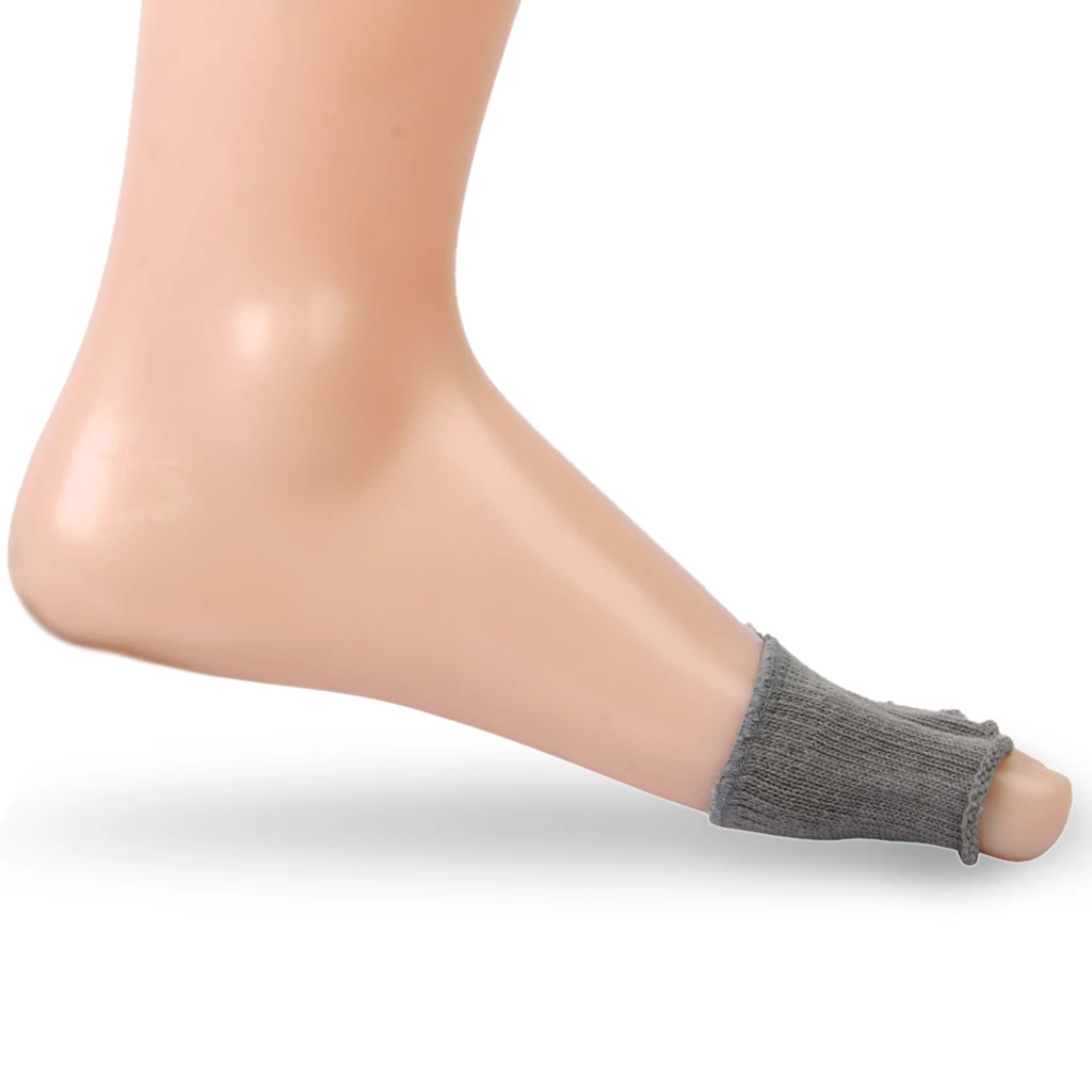 6 Pairs  Unisex Soft Open-Toed 5-Toe Heelless Half Boat Socks Separate Straighten Half Toe Sock Forefoot Support Pads