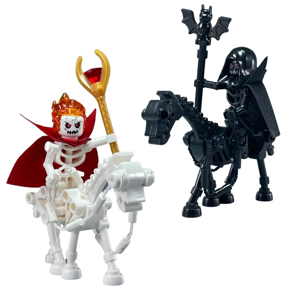 Building Blocks Construction Blocks Racing Car Building Blocks Car Building Blocks Anime Block Toys Single Sale MOC Bricks DIY Dark Messenger Magicians Group Skull Skeleton Horse Building Blocks Mini Dolls Toys For Kids Gifts