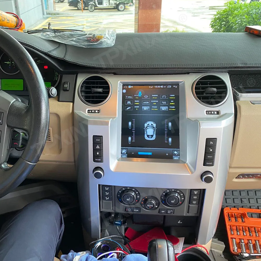Android 11 0 6 + 128 для Land Rover Discovery 3 LR3 Tesla Style Screen автомобильный мультимедийный плеер