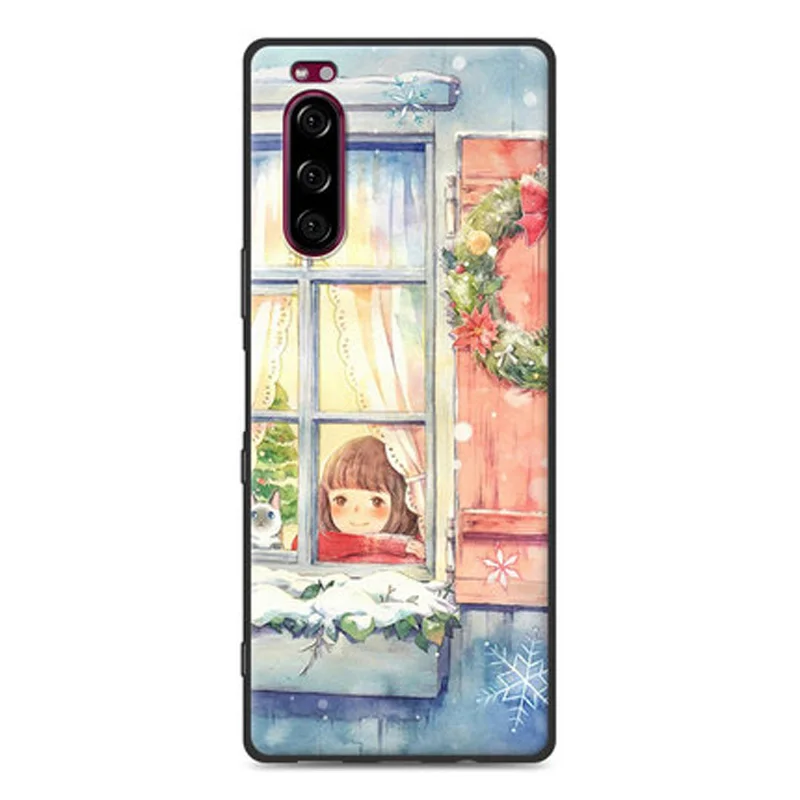 Полный чехол для sony Xperia 5, чехол, роскошный, HD, мультяшный, окрашенный, мягкий, TPU, чехол для sony Xperia5 J9210, чехол для телефона s, для sony 5 - Цвет: A10