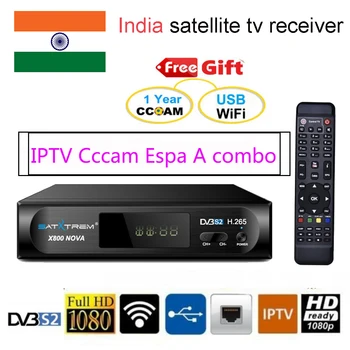 

Satxtrem X800 Nova Satellite Receiver DVB-S2 H.265 With 1 Year Cccam Espa A Receptor Support IPTV USB Wifi Openbox HD Receiver
