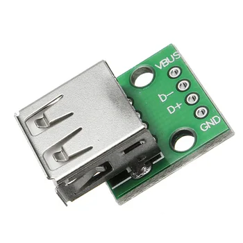 

1/5/10 Pcs USB 2.0 Female Head Socket To DIP 2.54mm Pin 4P Switching Module For Phone USB Cable Plugboard