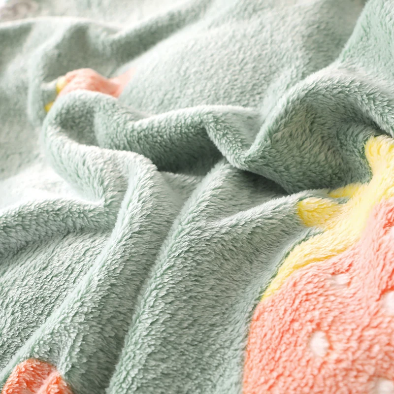 Liv-эстет морковь Зеленое одеяло фланель самолета диван активная печать пледы Одеяло Портативный автомобильный Дорожный Чехол теплые Одеяло