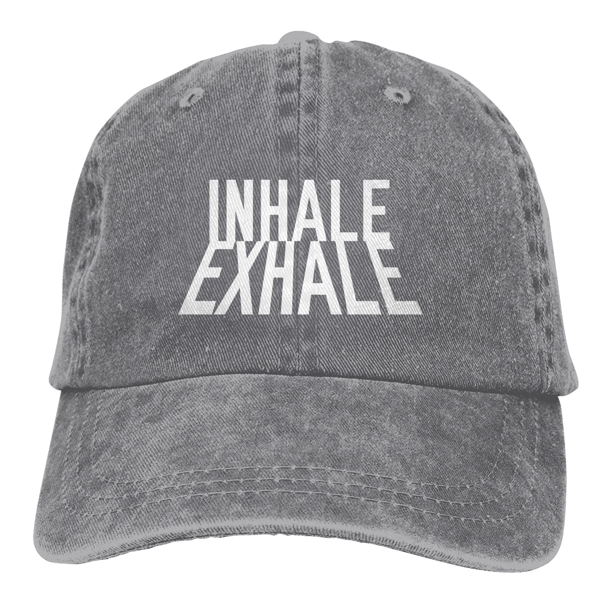 Вдыхаемый выдох Casquette синий унисекс Мужские Женские деним Strapback бейсбольная Кепка Регулируемый Гольф папа шляпа