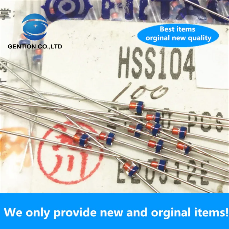 10PCS New Original HSS104 Blue Ring Diode 35V 3pF Kenwood Audio Amplifier Repair HSS104-02
