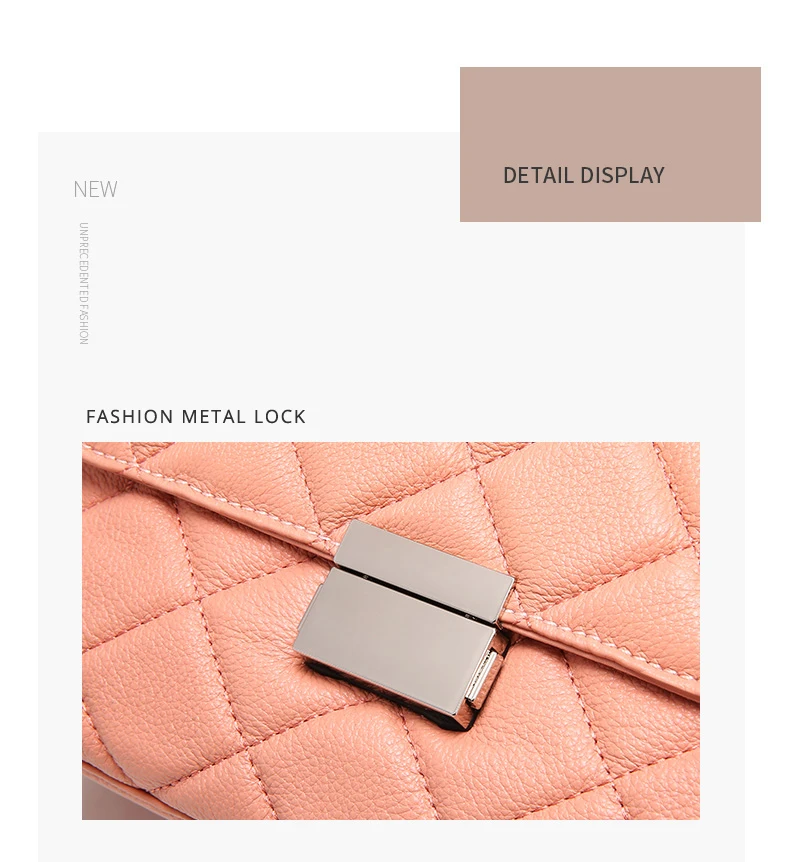 Women Fashion Designer Diamond Lattice Chain Bag Cow Genuine Leather Ladies Shoulder Handbags Quilted Tote Bags Small Female Hot