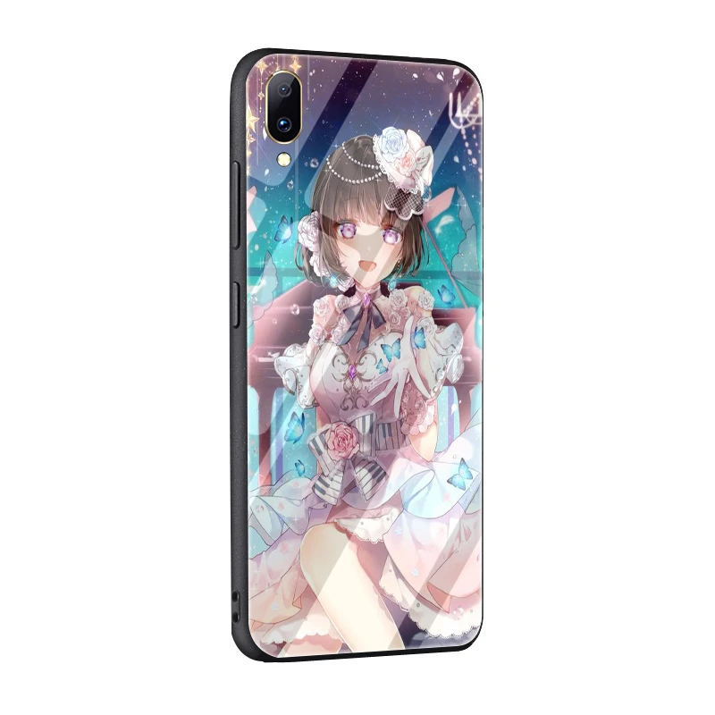 G8 EWAU ran Bang Dream Лиза девочек закаленное Стекло телефон крышка для Vivo V9 Y85 Y89 V15 Y17 Y93 Y95 Y91 Y91C - Цвет: G8
