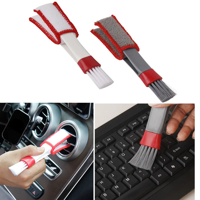 

Microfiber Car Auto A/C Air Conditioner Vent Outlet Cleaning Brush Home Window Shade Shutter Blind Louver Cleaner Duster Tools