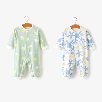 

2pcs/lot Cartoon Baby Boy roupa de bebes Newborn Jumpsuit Long Sleeve Cotton Pajamas 0-24 Months Rompers Girl Onesie Clothes