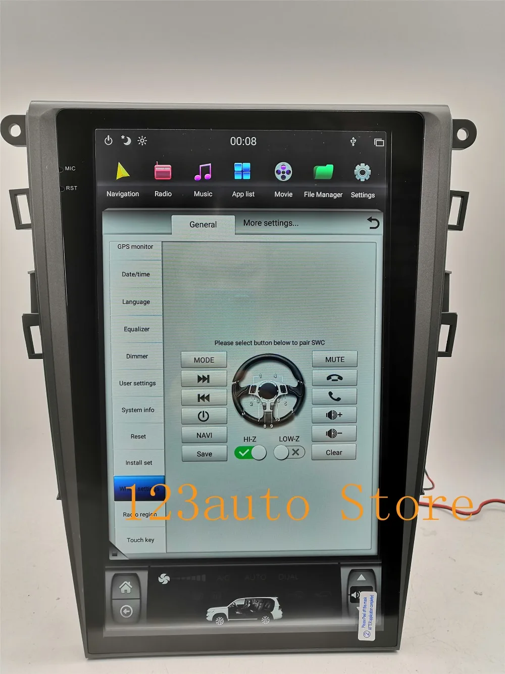 13,6 ''вертикальный экран Tesla стиль Android 8,1 автомобильный DVD gps PX6 NAVI для Ford Mondeo Fusion MK5 2013