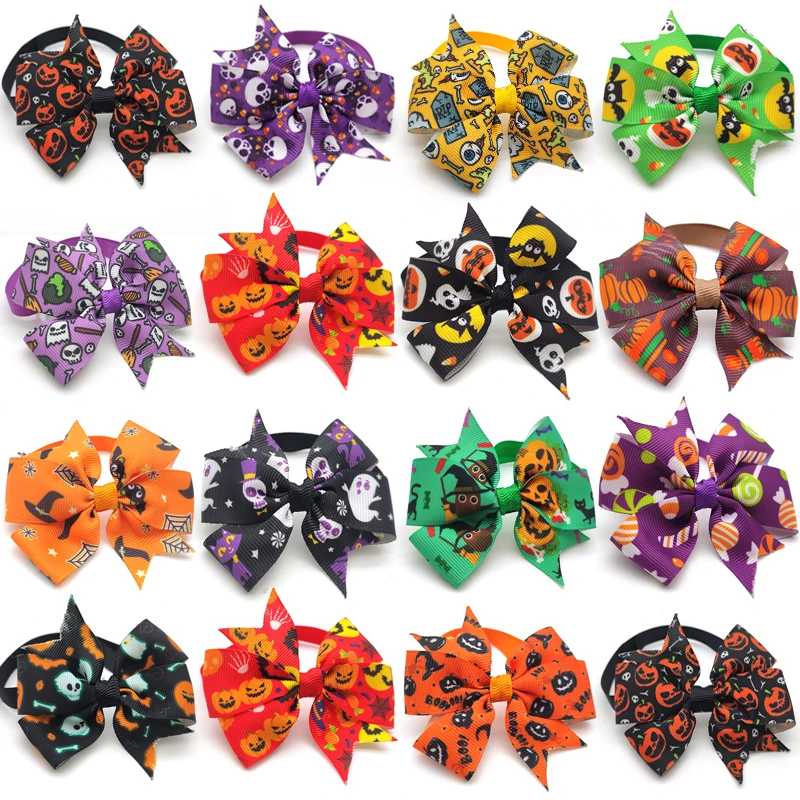 50/100 Pc Halloween Pet Puppy Dog Grooming Product New Holiday Party Cat Accessories Supplies Bow Tie Necktie | Дом и сад