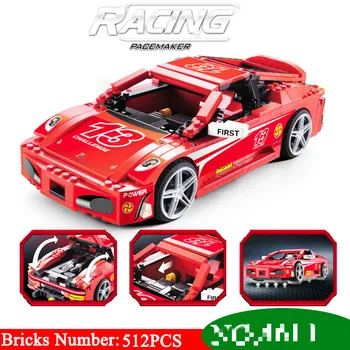 

512pcs F430 Sports Racing Car Building Blocks Compatible Bricks 8143 DIY Educational Toys for Children Great Gift