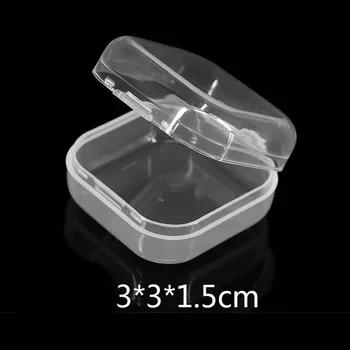 

50x Compartments Clear Plastic Storage Box Jewelry Beads Fishing Hooks Organizer