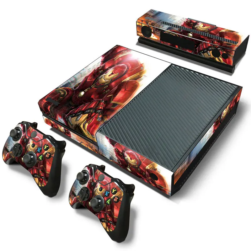 Marvel Spiderman Cartoon Style Sticker for XBOX ONE Skin Sticker Console and Controllers for XBOX ONE Gamepad Controller Decal 