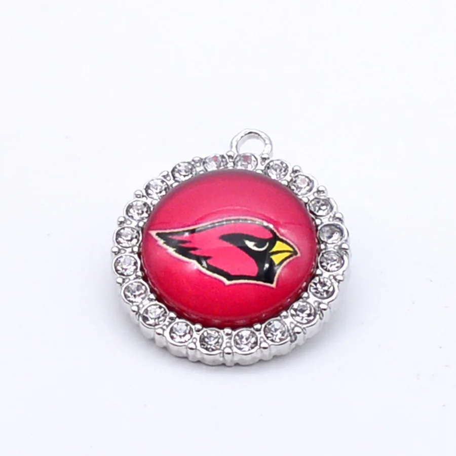 Серебряный кулон, стразы, амулеты Arizona Cardinals, амулеты для браслета, ожерелья для женщин и мужчин, футбольные фанаты, Paty Fashion