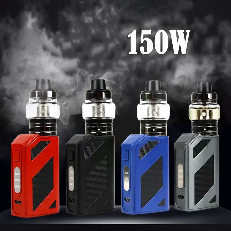 

New 150w liquid Electronic Cigarette Hookah vaper 2ml 2000Mah led screen vape pen box mod kit e cigarettes Smoking accessories