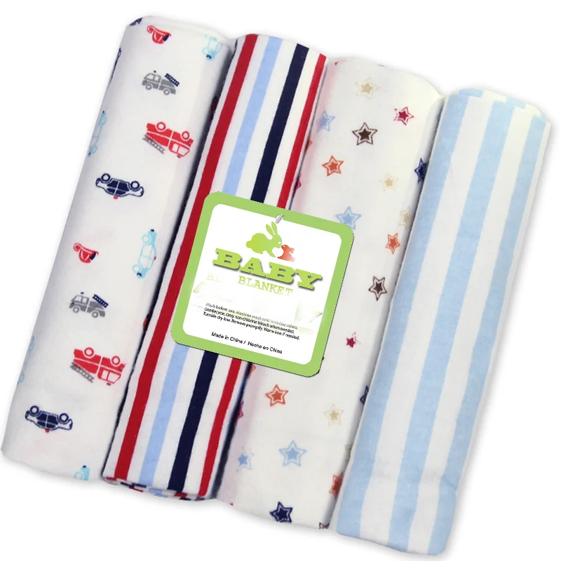 4 шт./партия, детское одеяло, марлевый подгузник, хлопок, Пеленальное Одеяло для новорожденных, мягкие пеленки для маленьких мальчиков и девочек, реквизит для фотосъемки - Цвет: Stripe