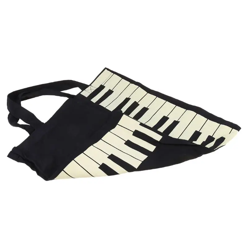 Music Handbag Piano Keys Tote Bag Shopping Bag