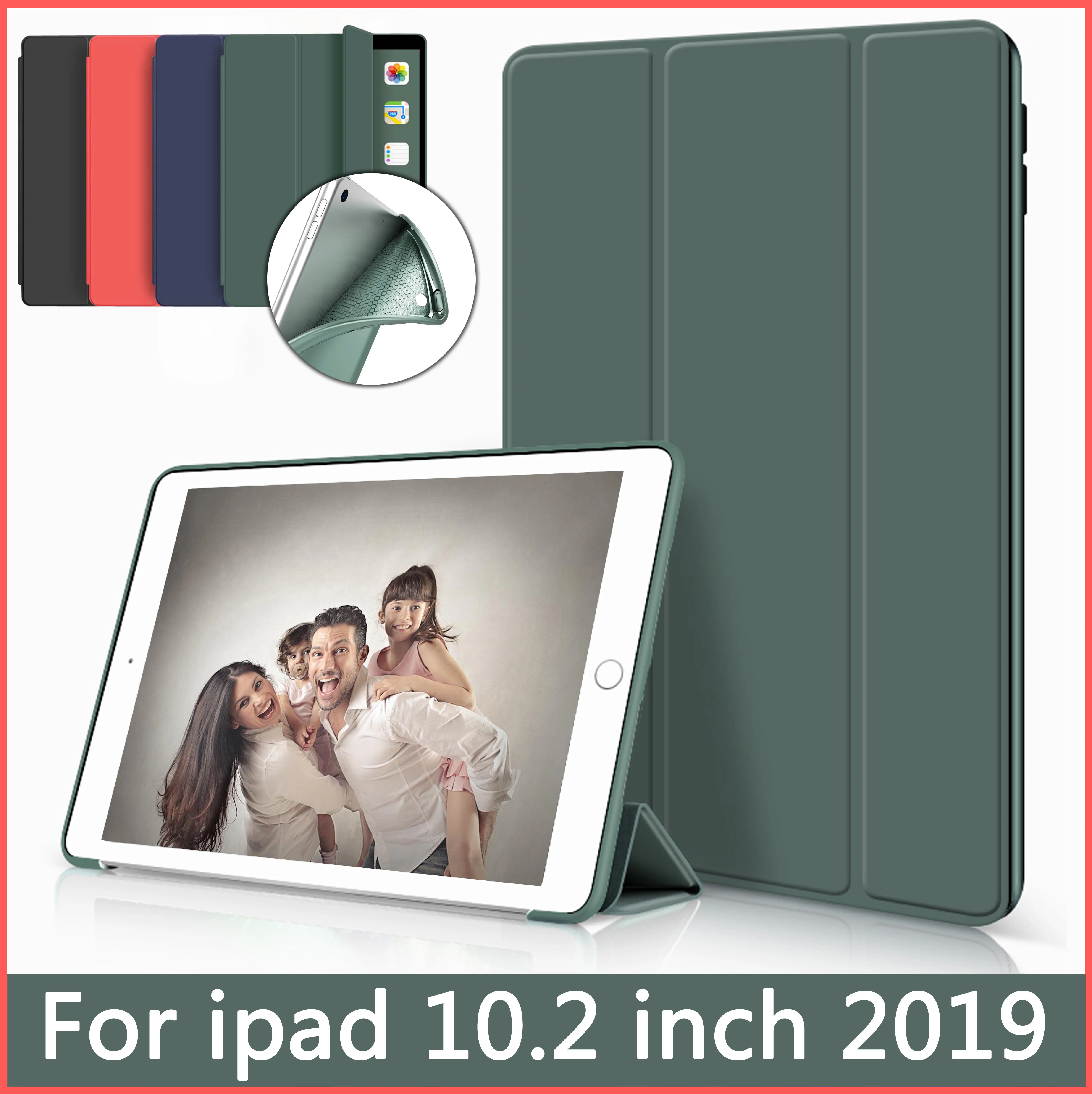 Новый чехол для Apple iPad 10 2 дюймов дисплей retina A2197 ZAIWJ из искусственной кожи + ТПУ