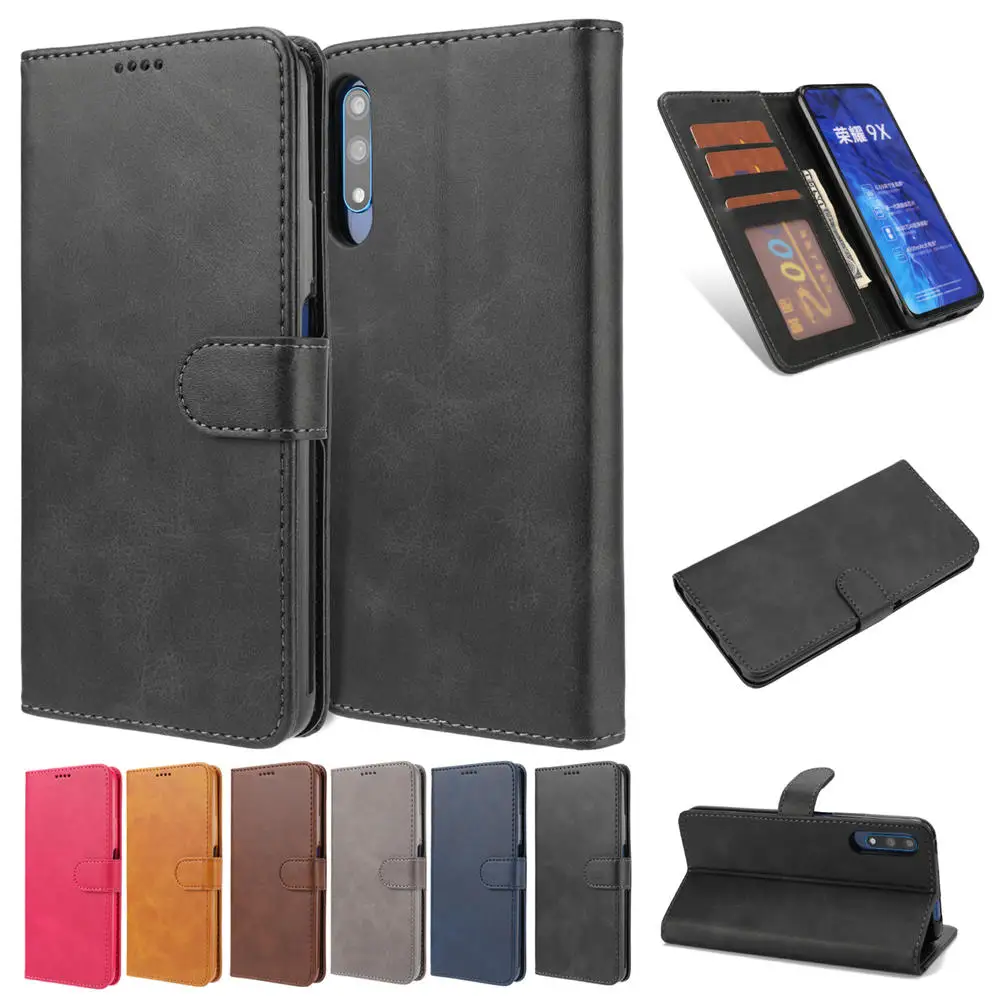 Магнитный флип-чехол для телефона huawei P Smart Z 2019 чехол матовый Etui держатель карт из