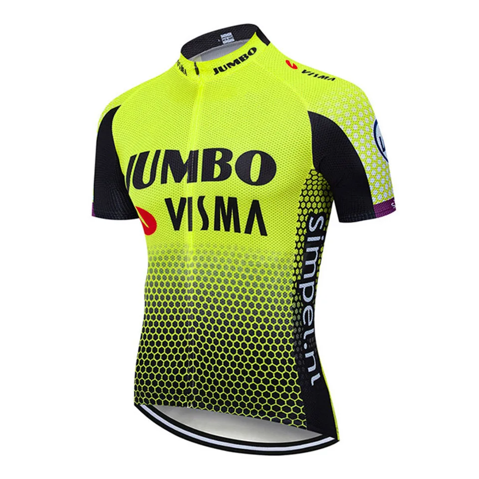 2020 профессиональная команда JUMBO VISMA Велоспорт Джерси комплект Мужская