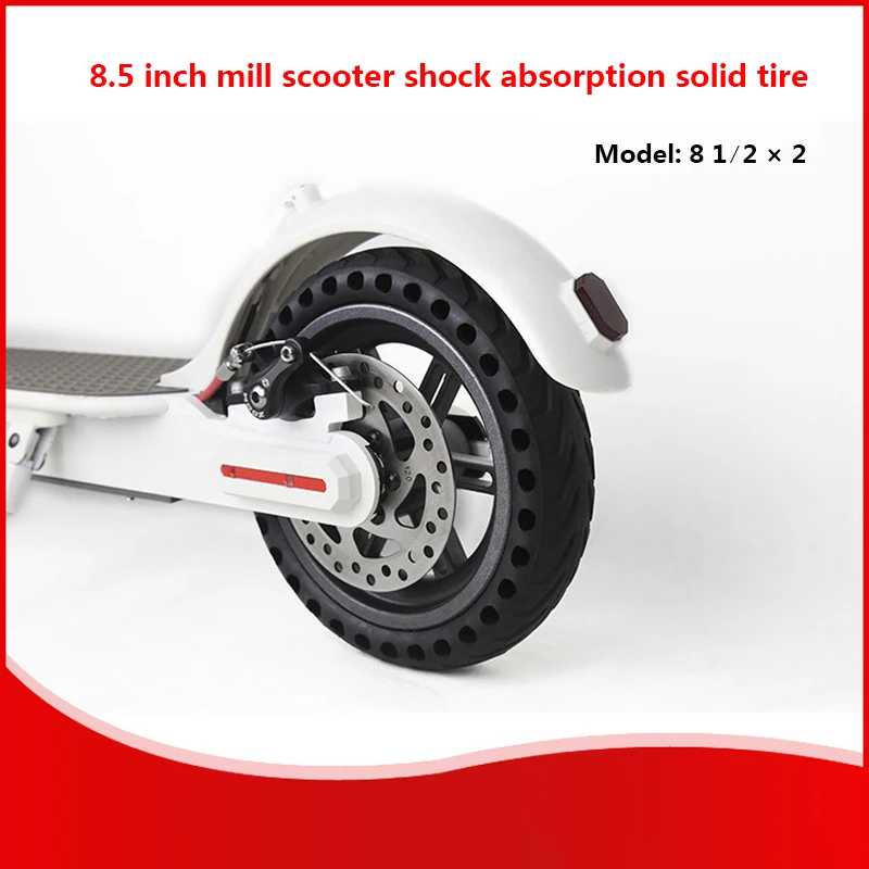 Xiaomi Mijia M365 Electric Scooter Solid Hole Tires 8.5 Inch 8 1/2*2 Non-Pneumatic Tyre Damping Rubber Tyres Wheels Durable